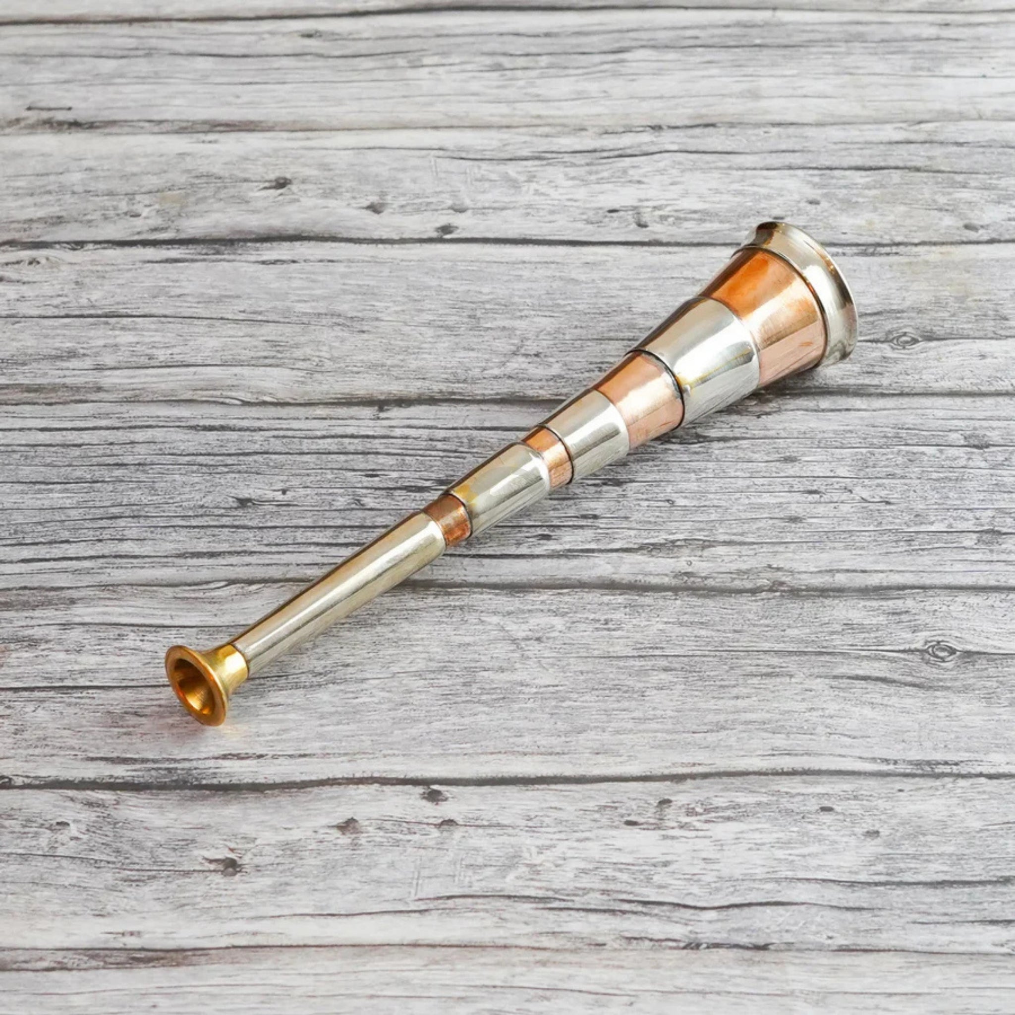 fox hunting horn, copper fox hunting horn