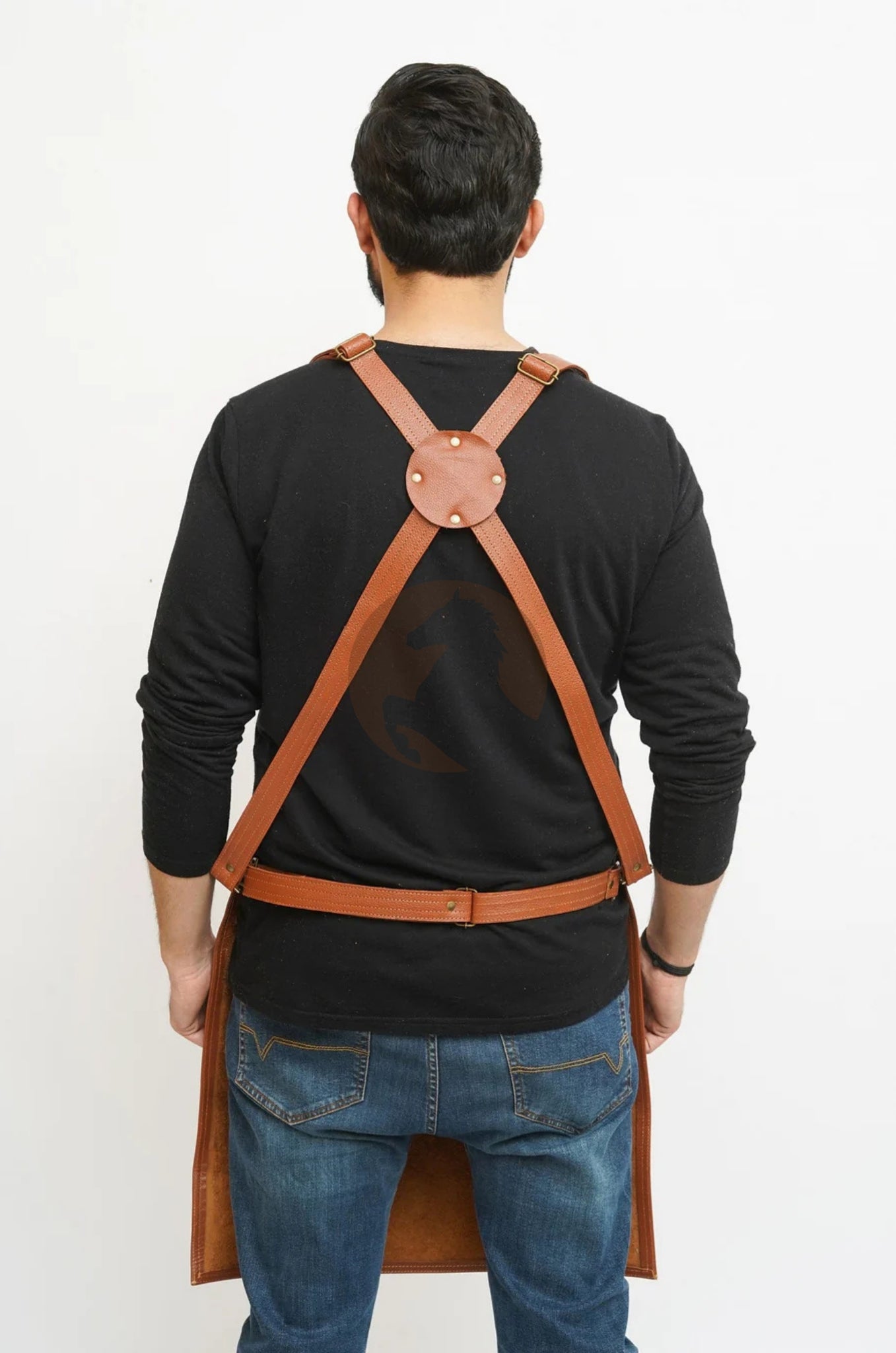mens leather woodworking apron​, leather aprons