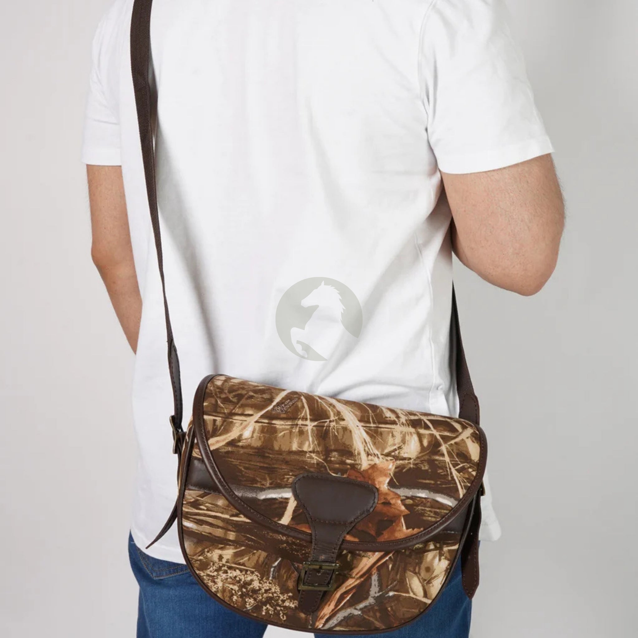 shooting bag, leather bag, leather ammo bag, cartridge bag, genuine leather bag, shotgun shell holder, leather shooting accessories, cordura cartridge bag