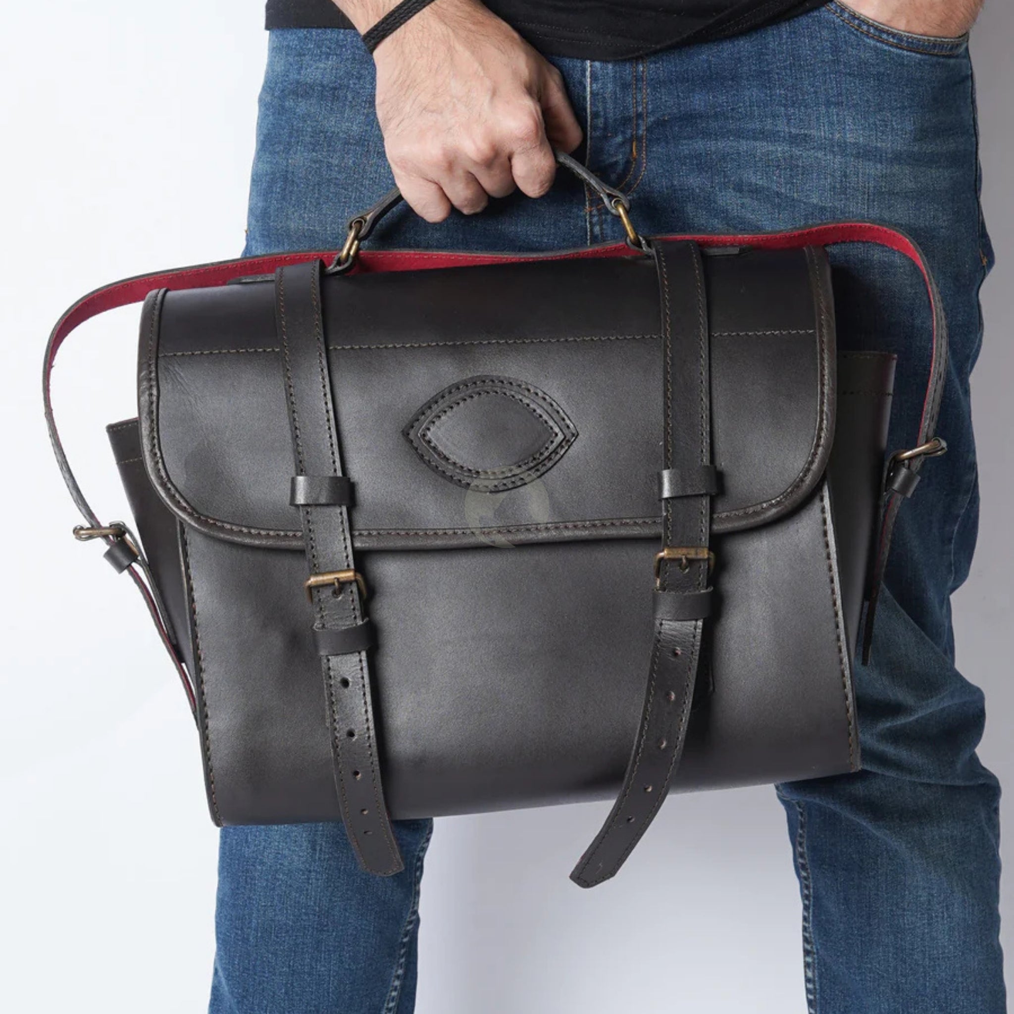 leather cartridge bag