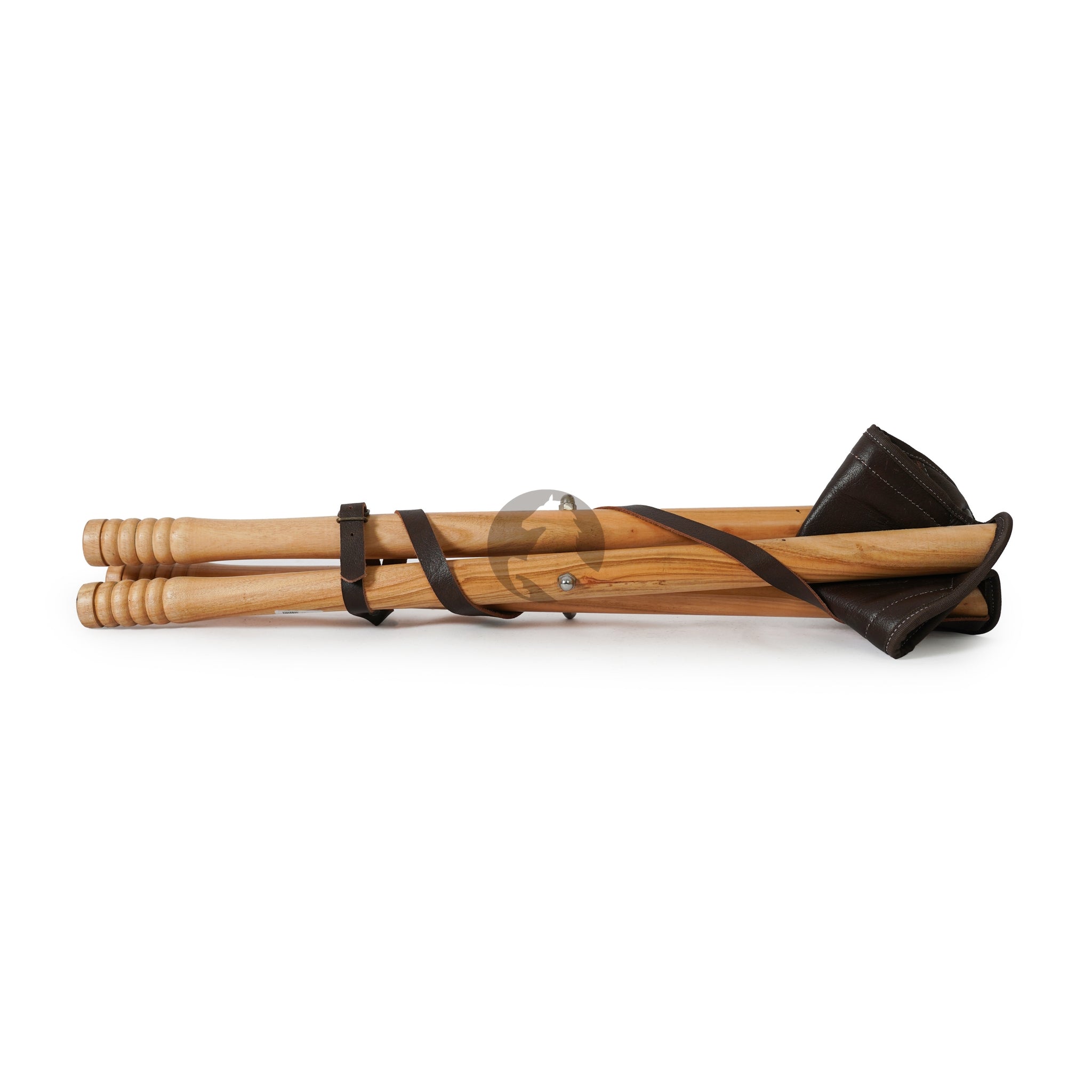 leather camping stool, leather stool, shooting stick, hunting stick, leather shooting stick, tripod camping stool