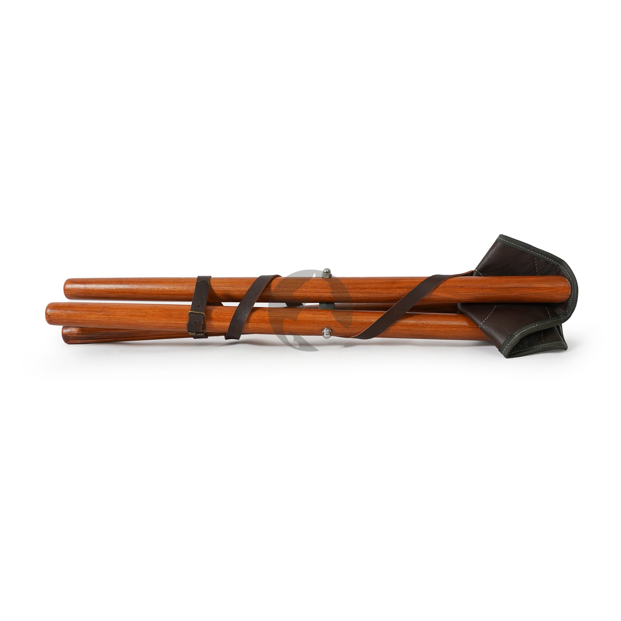 leather hunting stool, hunting tool, foldable stool, wooden stool, tripod hunting stool, cordura hunting stool