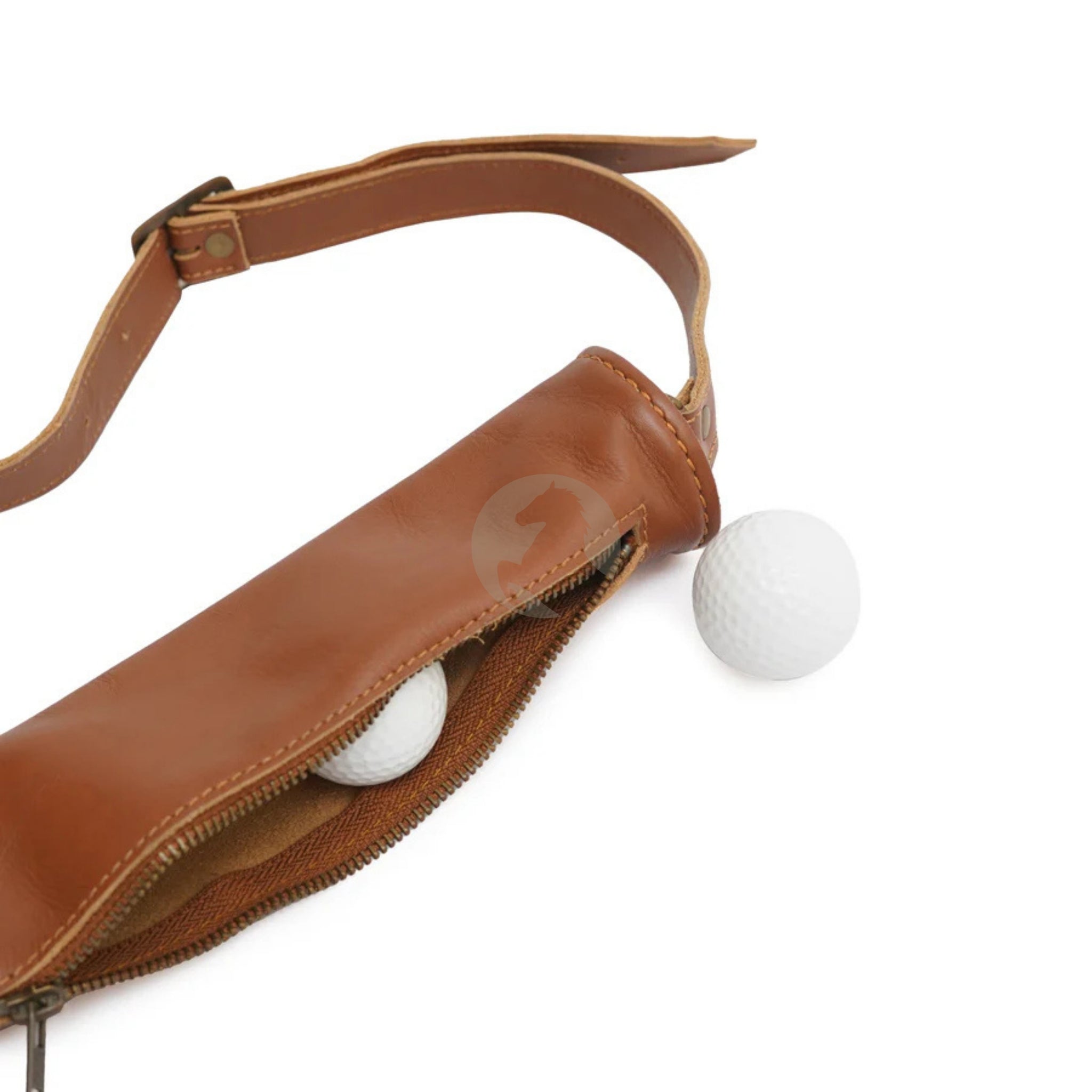 leather bag, leather golf bag, storage bag, golf ball bag, vintage bag, authantic golf bag, golf ball holder, leather golf ball holder
