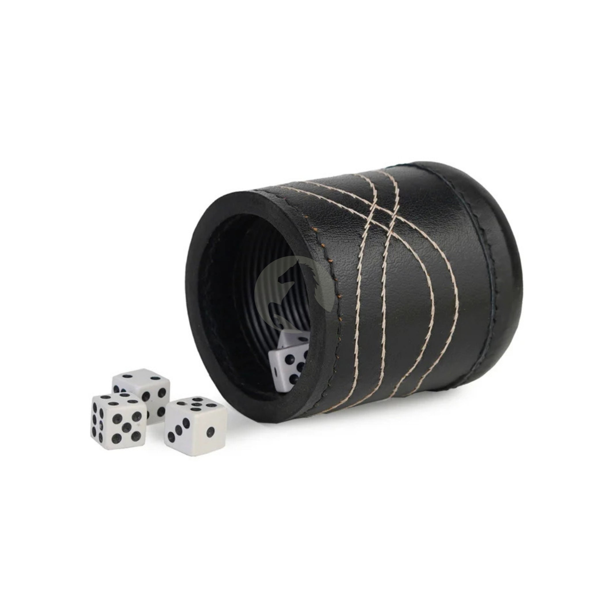 leather dice cup, leather backgammon dice cup