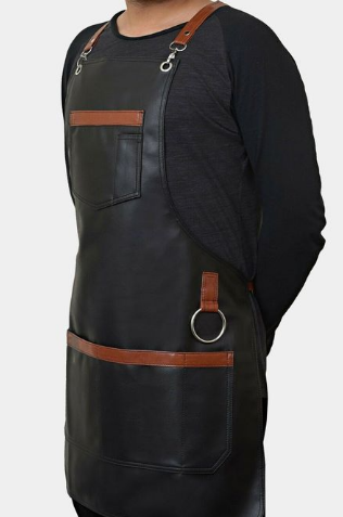 leather barber apron, leather apron for barber, leather aprons