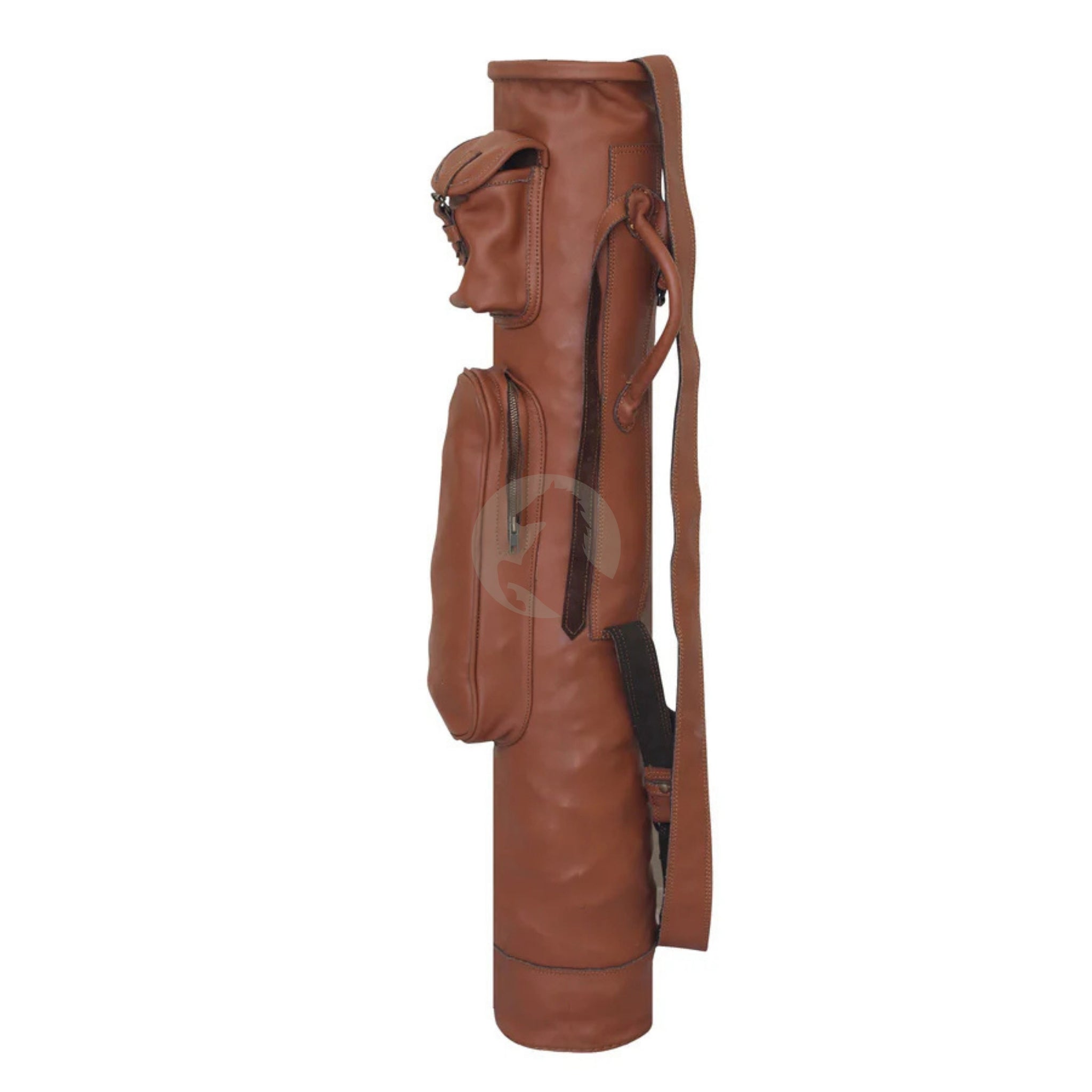 brown leather golf bag, leather golf bags