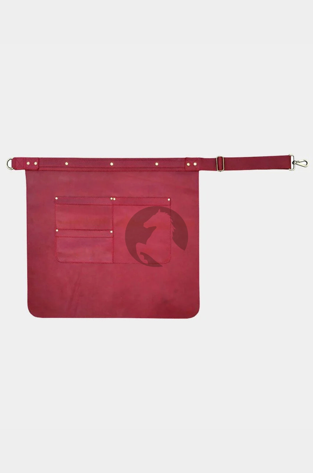 Leather Waist Apron With Adjustable Waist Belt