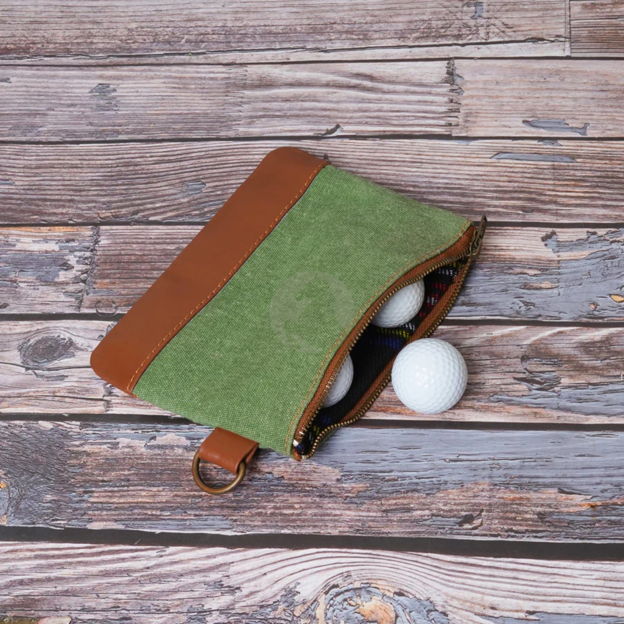 leather bag, leather golf bag, storage bag, golf ball bag, golf accessory bag, authantic golf bag, golf ball holder, golf ball pouch, canvas golf ball pouch