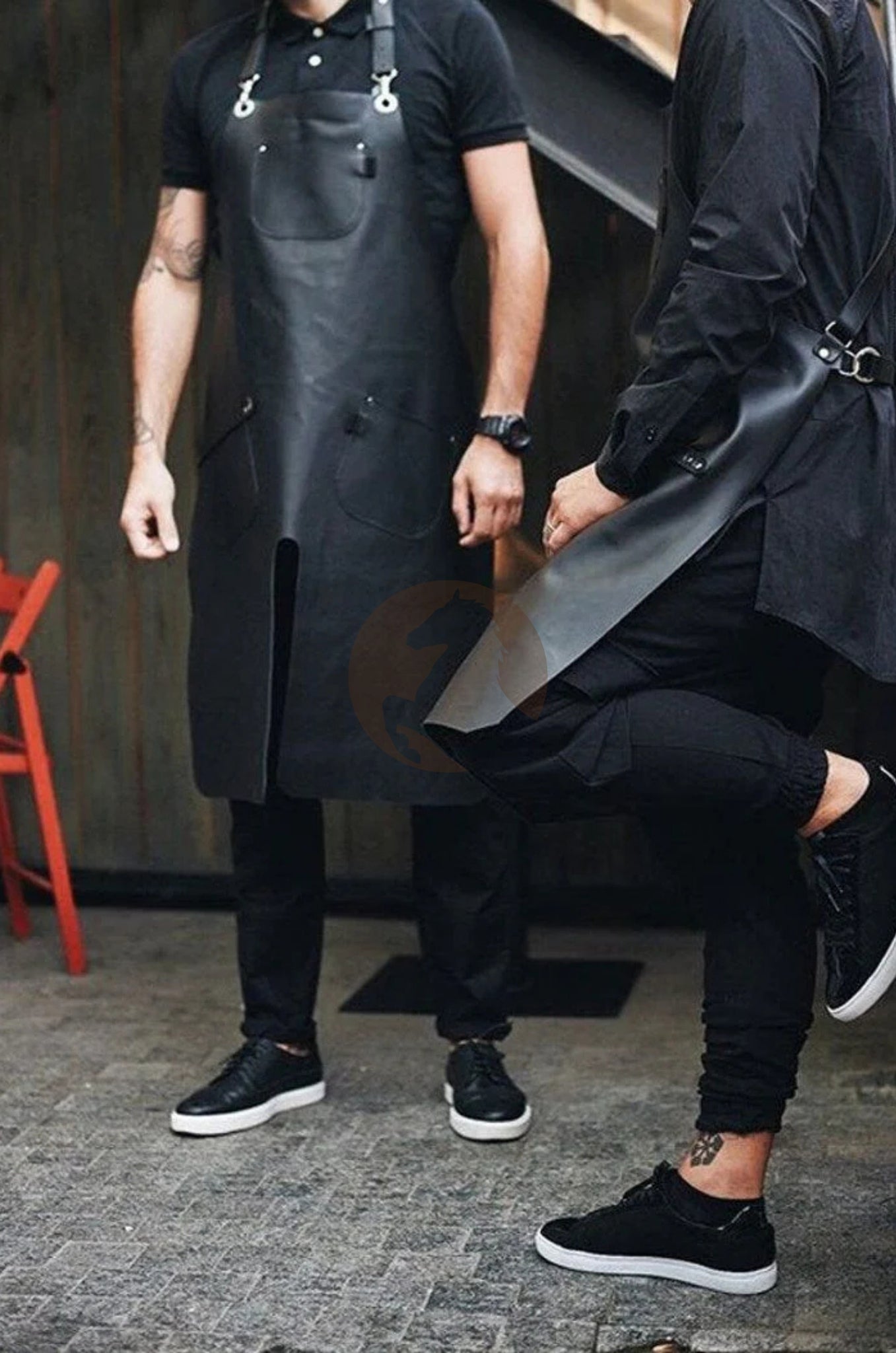 Leather Blacksmith Apron With Adjustable Neck Straps