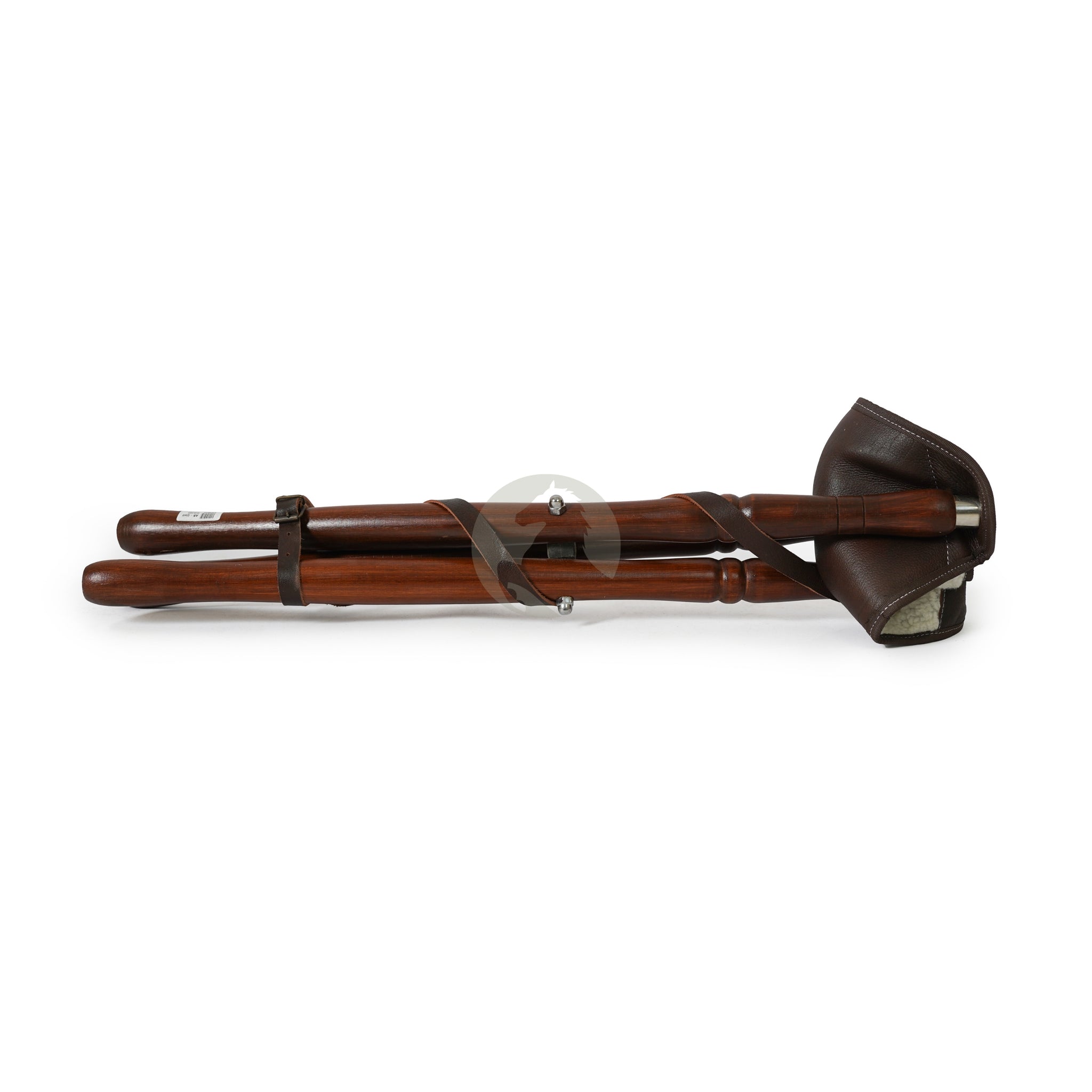 leather camping stool, leather stool, shooting stick, hunting stick, leather shooting stick, tripod camp stool