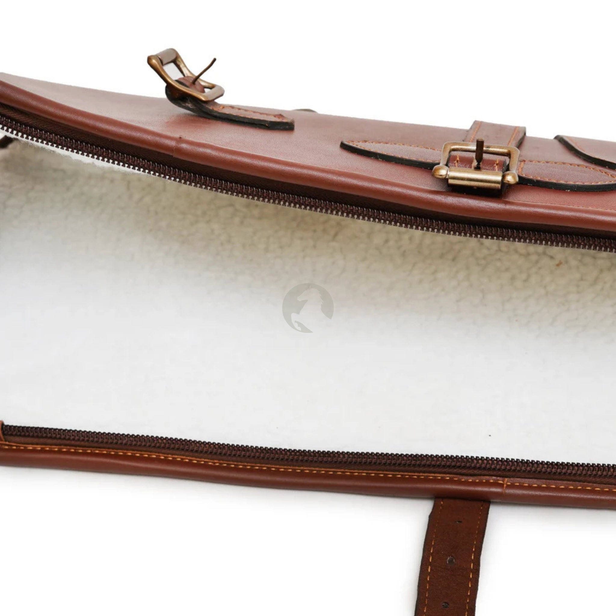 leather gun case, gun case, shotgun case, leather shotgun case, leather case, leather gun slip case, shotgun canvas case
