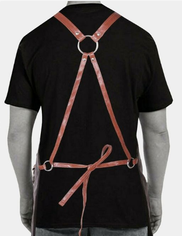 leather barber apron, leather apron for barber, leather aprons