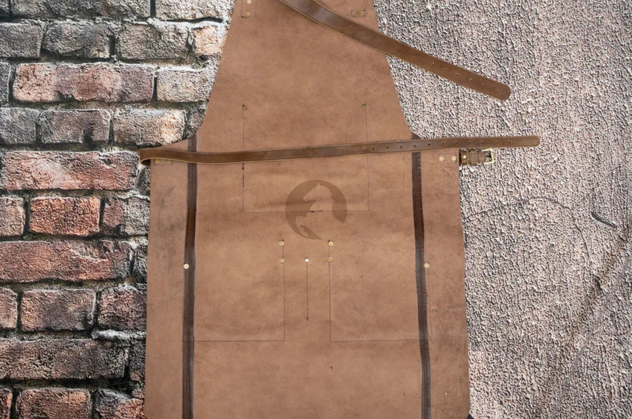 Leather Apron For Woodworking With Tool Holder Strap