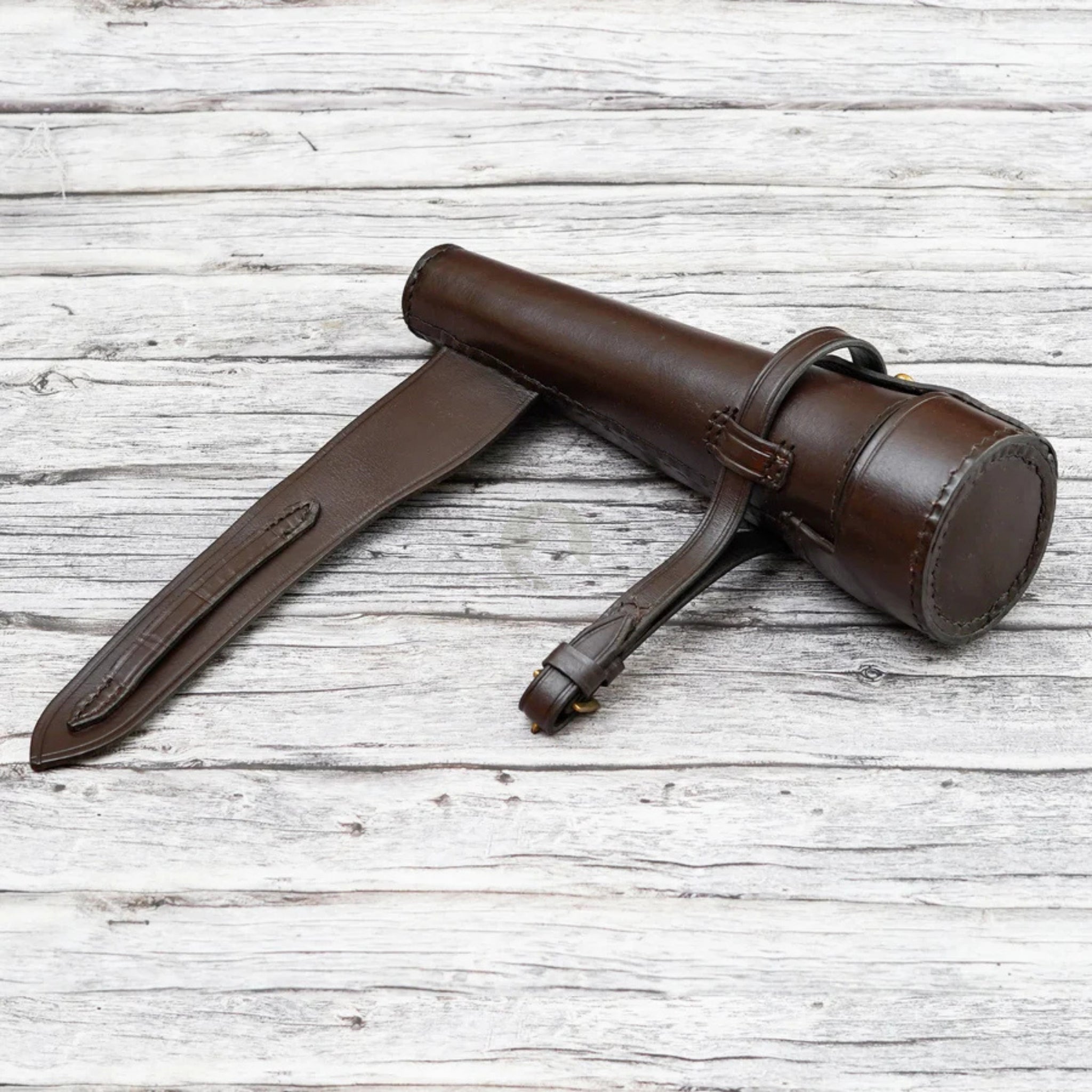 leather hunting flask case, leather case