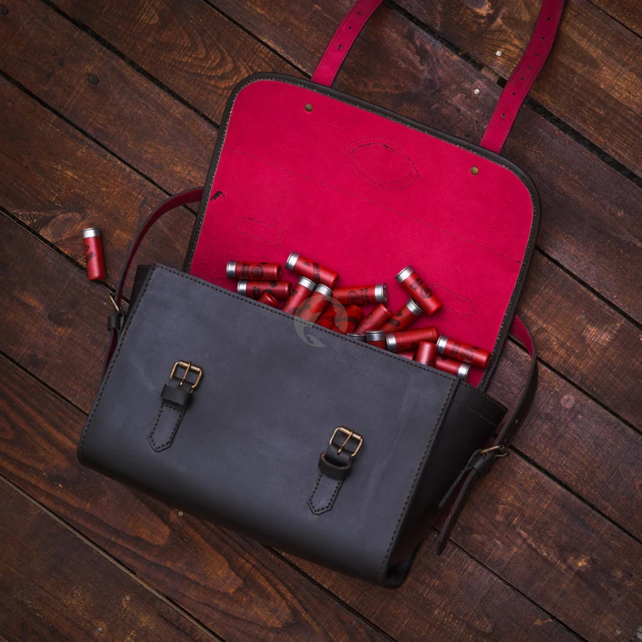 leather cartridge bag