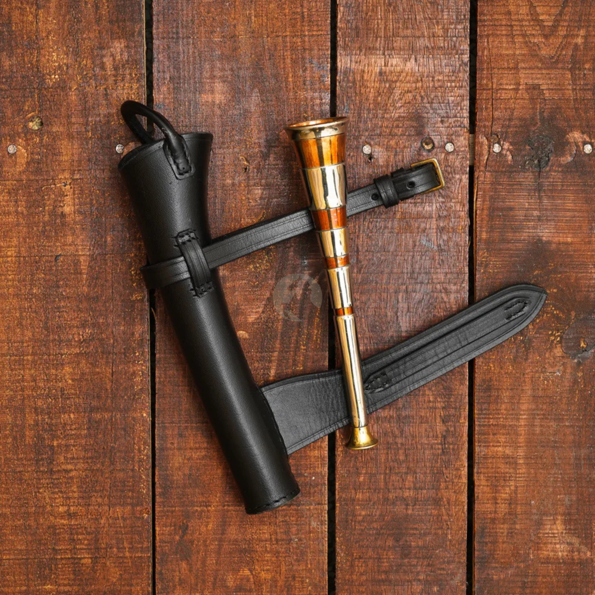 fox hunting horn, copper fox hunting horn, fox horn, hunting horn