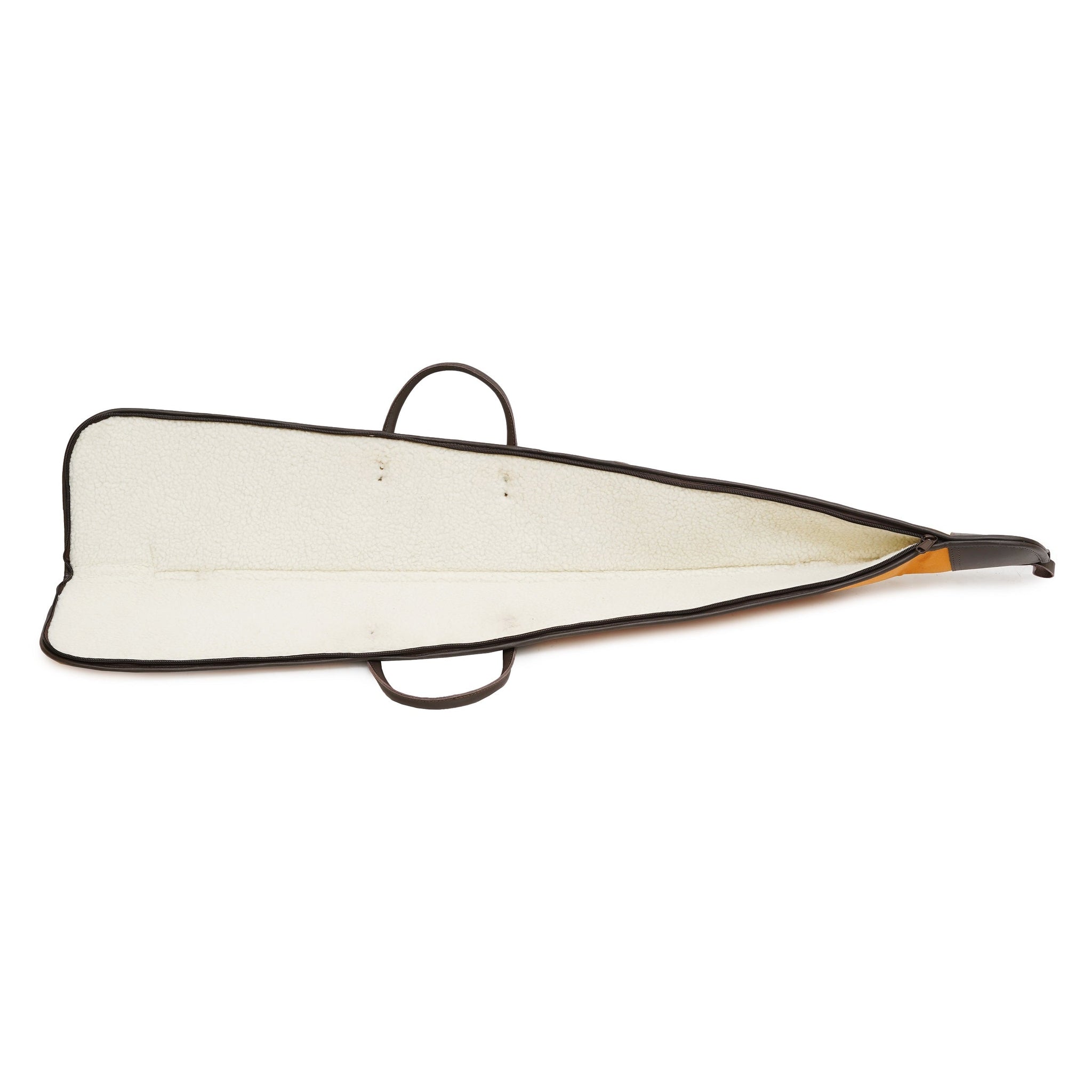canvas leather gun cover, gun slip cover, leather shotgun slip case,  canvas shotgun case
