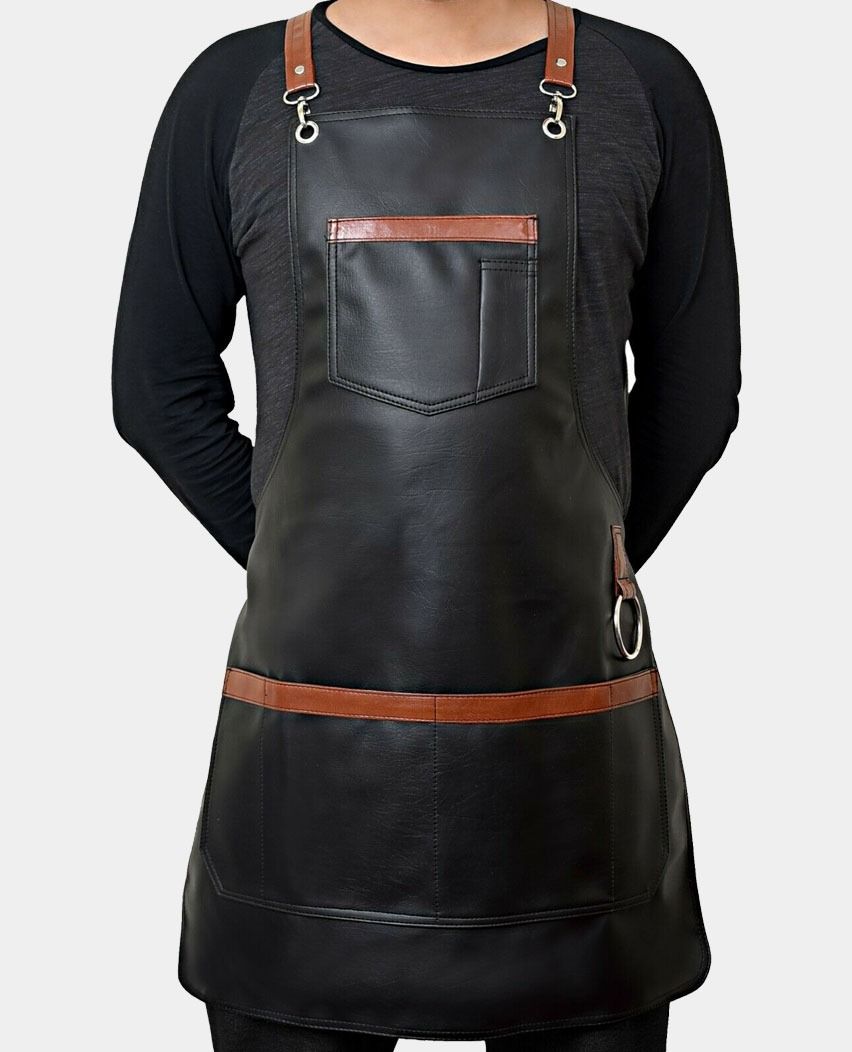 leather barber apron, leather apron for barber, leather aprons